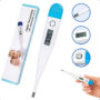Termómetro digital con alarma diseñado para ofrecer mediciones precisas de fiebre en la axila, ideal para el cuidado familiar. Proporciona lecturas rápidas y confiables.